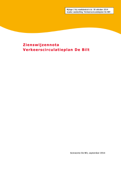 VCP Zienswijze nota september 2014