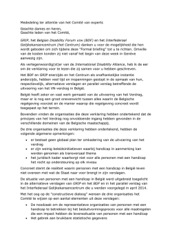 Gemeenschappelijke verklaring BDF-GRIP