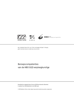 Beroepscompetenties HBO GGZ-verpleegkundige