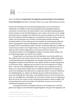 Edwin van Meerkerk, De gebroeders Van Hogendorp. Botsende