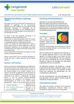 Labjournaal 80 - september 2014