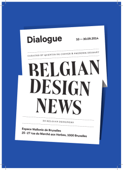 Dialogue 10 — 30.09.2014 Espace Wallonie de Bruxelles 25