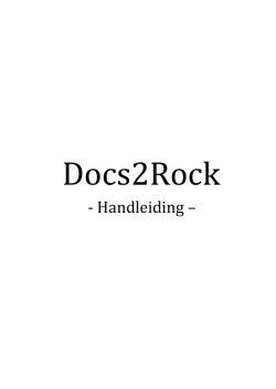 help - Docs2Rock