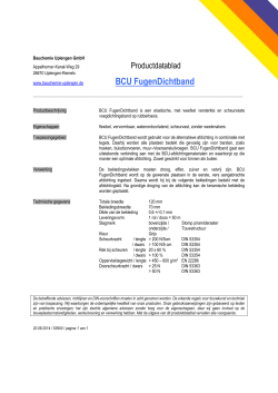 BCU FugenDichtband - Bauchemie Uplengen GmbH