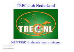 Hindernissen 2014 - TREC Club Nederland