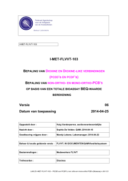 I-MET-FLVVT-103 Versie 06 Datum van toepassing 2014-04-25
