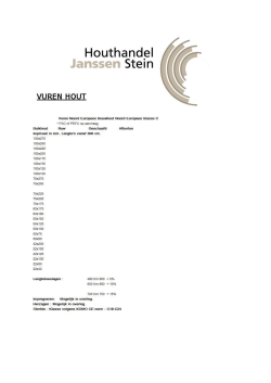 vuren/grenen hout - Houthandel Janssen