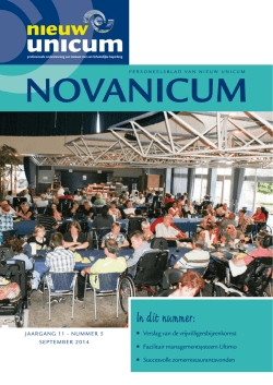 In dit nummer: - Nieuw Unicum
