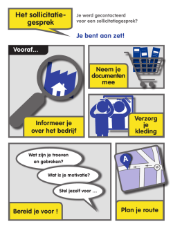 Het sollicitatie- gesprek