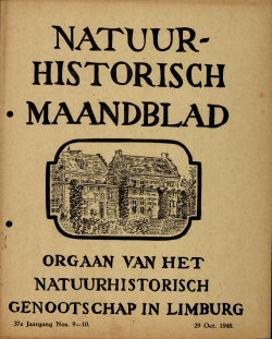 1948-09 10 - Natuurhistorisch Genootschap in Limburg
