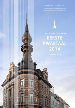 EERSTE KWARTAAL 2014