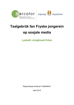 Taalgebrûk fan Fryske jongerein op sosjale media