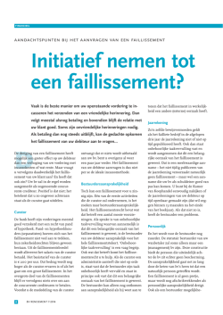 Hoe vraag ik een faillissement aan