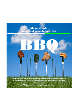 Bekijk de BBQ folder 2014