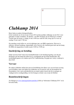Clubkamp 2014 - de Nijmeegse Luchtvaartclub