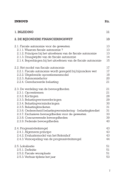 INHOUD Blz. 1. INLEIDING 11 2. DE BIJZONDERE
