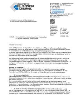 infobrief bewoners 18 2 2014