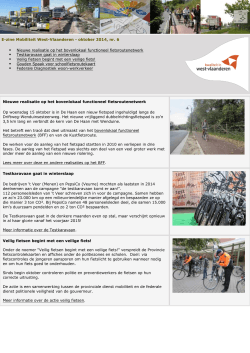 E-zine Mobiliteit West-Vlaanderen
