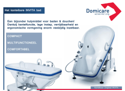 Het kantelbare INVITA bad COMPACT MULTIFUNCTIONEEL