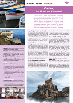 Corsica, het Eiland van Schoonheid