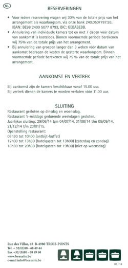 Download onze prijslijst