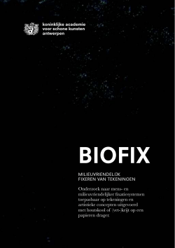 Publicatie onderzoeksproject BIOFIX