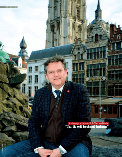 Het ontslag van de Antwerpse stadsbouwmeester