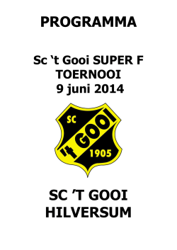 t Gooi SUPER F-TOERNOOI 2014