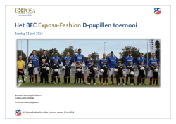 Het BFC Exposa-Fashion D-pupillen toernooi