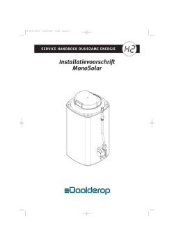 Installatievoorschrift MonoSolar