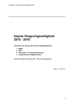 Impuls Omgevingsveiligheid 2015