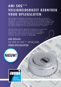 Leaflet : AMI veiligheidsrozet oplegslot
