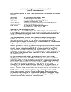 jaarverslag 2004-2005