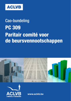 Caobundel voor de beursvennootschappen (PC 309)