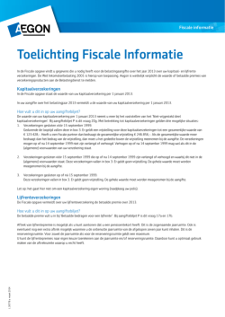 toelichting fiscale informatie