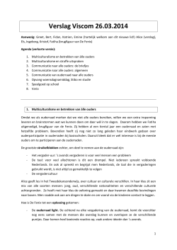 Verslag Viscom 26.03.2014 - Basisschool De Regenboog
