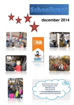 kerstkrant december 2014
