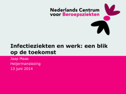 Infectieziekten en werk: een blik op de toekomst
