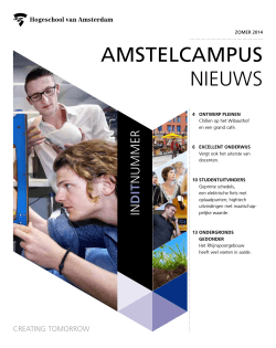 Klik hier voor Amstelcampus Nieuws zomer 2014
