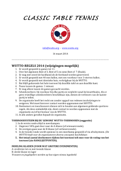 WUTTO regels 2014