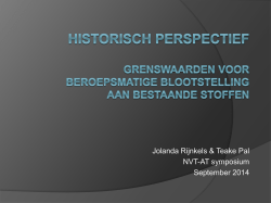 Het begrip grenswaarde - Nederlandse Vereniging voor Toxicologie