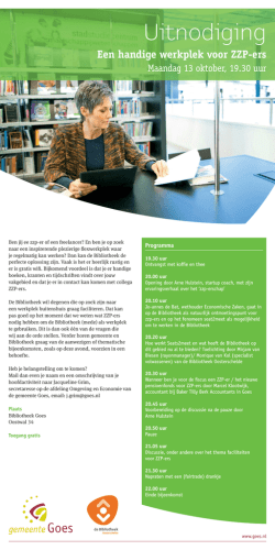 digitale uitnodiging werkplek ZZP-ers