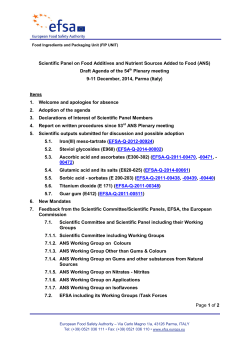 Page 1 of 2 Scientific Panel on Food Additives and - EFSA