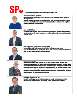 kandidatenlijst gemeenteraadsverkiezingen 2014