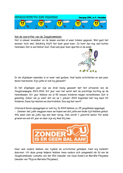 Jeugdnieuws November 2014