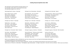 Indeling Dorpencompetitie Zomer 2014