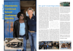 Ehambelelo Combined School Onekwaya Namibia
