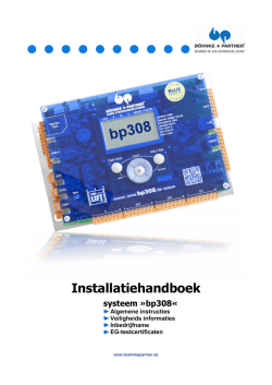 Installatiehandboek - B&ouml;hnke + Partner GmbH