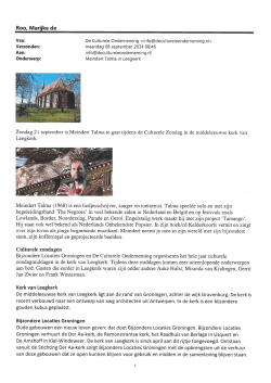 10.0 Culturele Onderneming - Meindert Talma in Leegkerk, 21