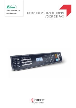 Druk op de [FAX] - Kyostatics.net